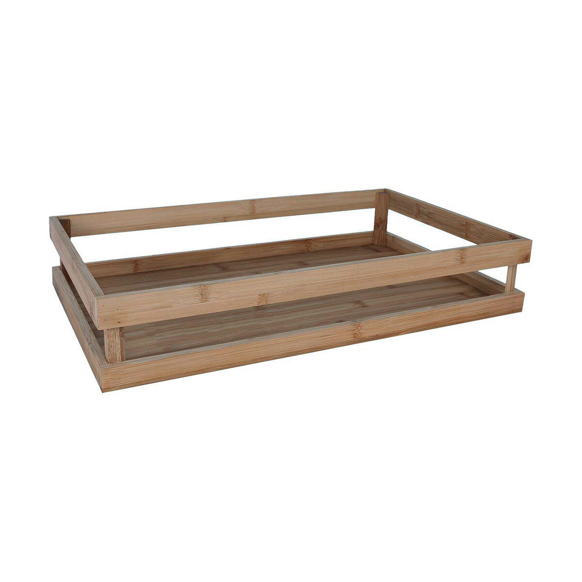 Förvaringslåda Inde Bambu 53 x 32,5 x 10 cm (3 antal)